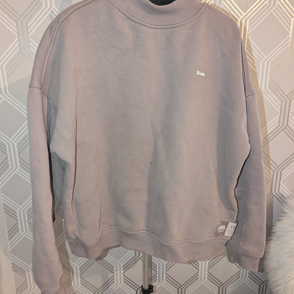 Roots Men's Taupe Crewneck Sweater - Picture 1 of 1